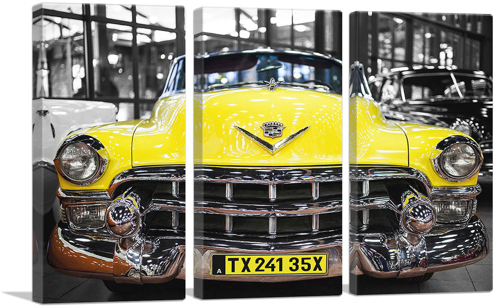 New York City Old Vintage Yellow Taxi Cab