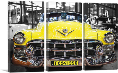 New York City Old Vintage Yellow Taxi Cab