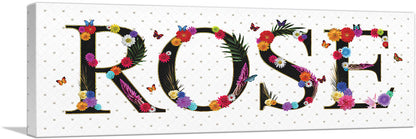 ROSE Girls Name Room Decor