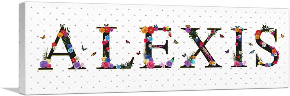 ALEXIS Girls Name Room Decor