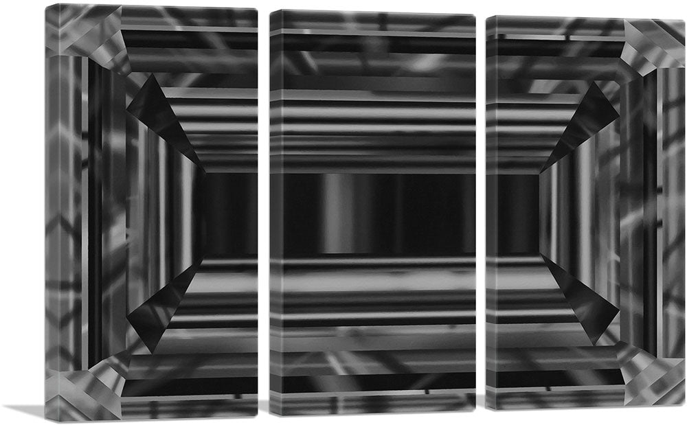Black Emerald Cut Diamond Jewel