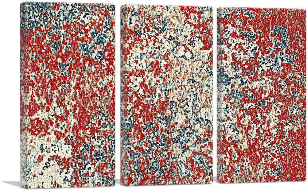 Tan White Red Gray Splatter Modern