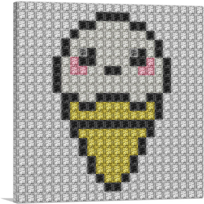Vanilla Ice Cream Cone Shop Jewel Pixel