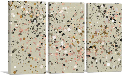 Olive Pink Green White Spots Modern