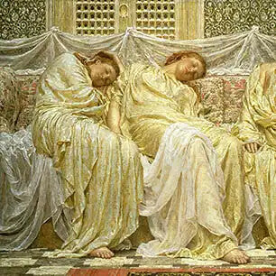 ALBERT JOSEPH MOORE Canvas Art Prints