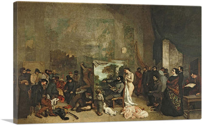 The Studio Of The Painter a Real Allegory 1855