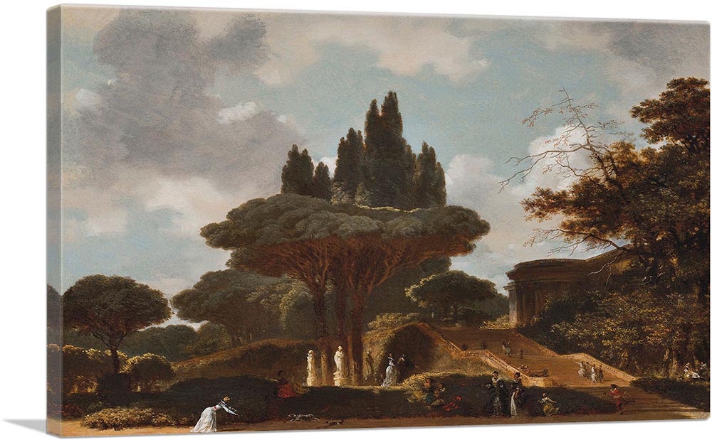 Italian Landscape With Stairs