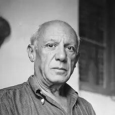 Pablo Picasso menu hover