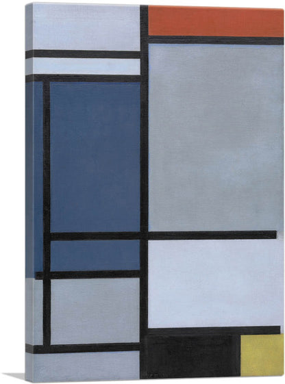 Composition with Red, Blue, Black, Yellow, and Gray 1921