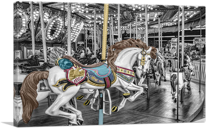 Amusement Park Horse Home decor