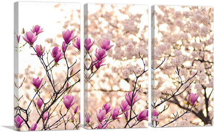 Magnolia and Cherry Blossoms Home decor