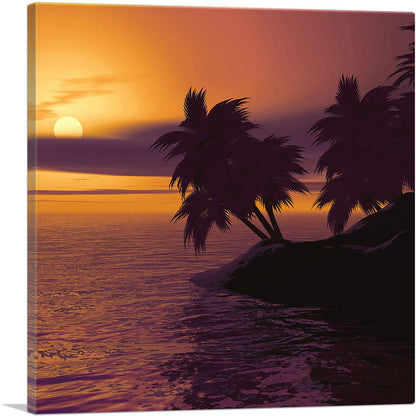 Palm Island Home Decor Square