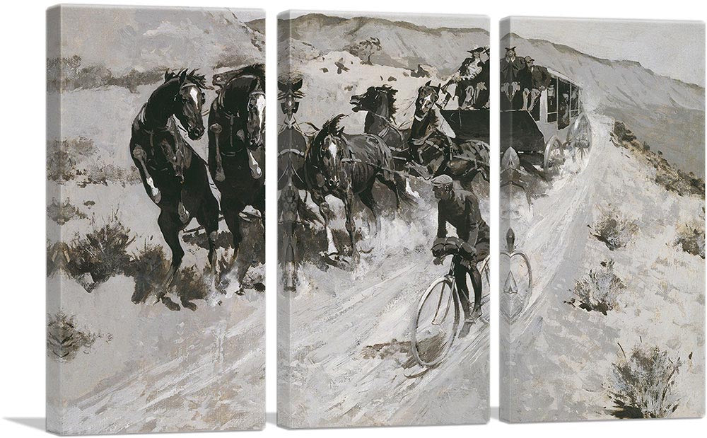Right Of Road A Hazardous Encounter On Rocky Mountain Trail 1900
