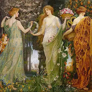 WALTER CRANE Canvas Art Prints