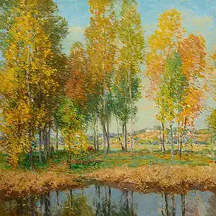 WILLARD METCALF Canvas Art Prints
